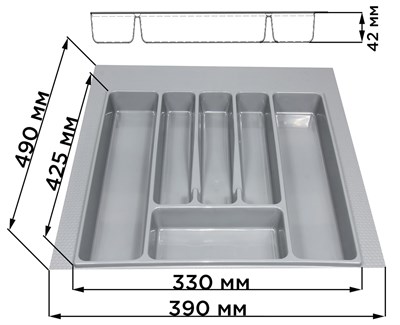 Лоток для столовых приборов с размерами